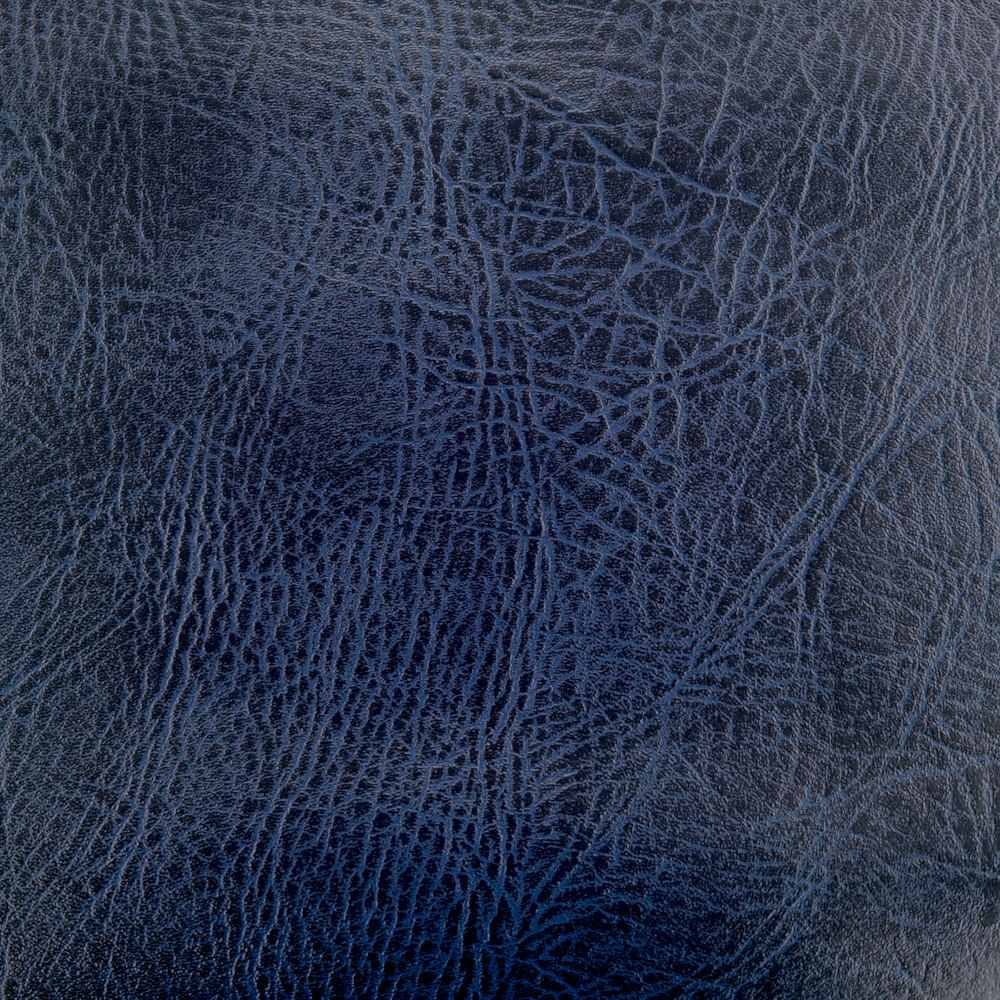 Navy blue leather upholstery fabric top